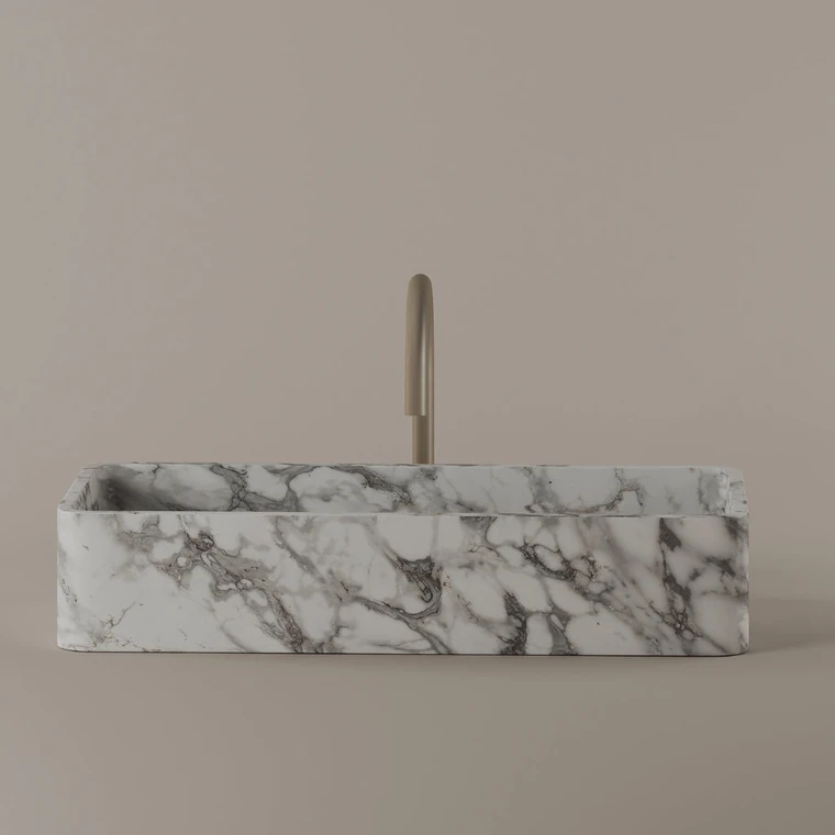 Marble Vessel Sink 24" x 11"