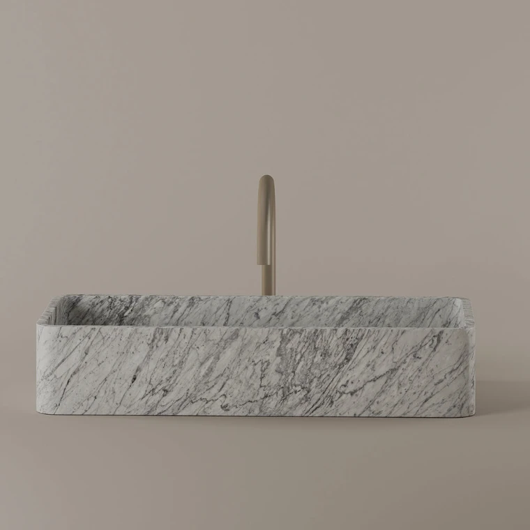 Marble Vessel Sink 24" x 11"