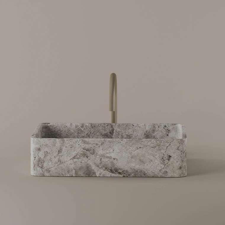 Rectangular Marble Vessel Sink 20" x 13"