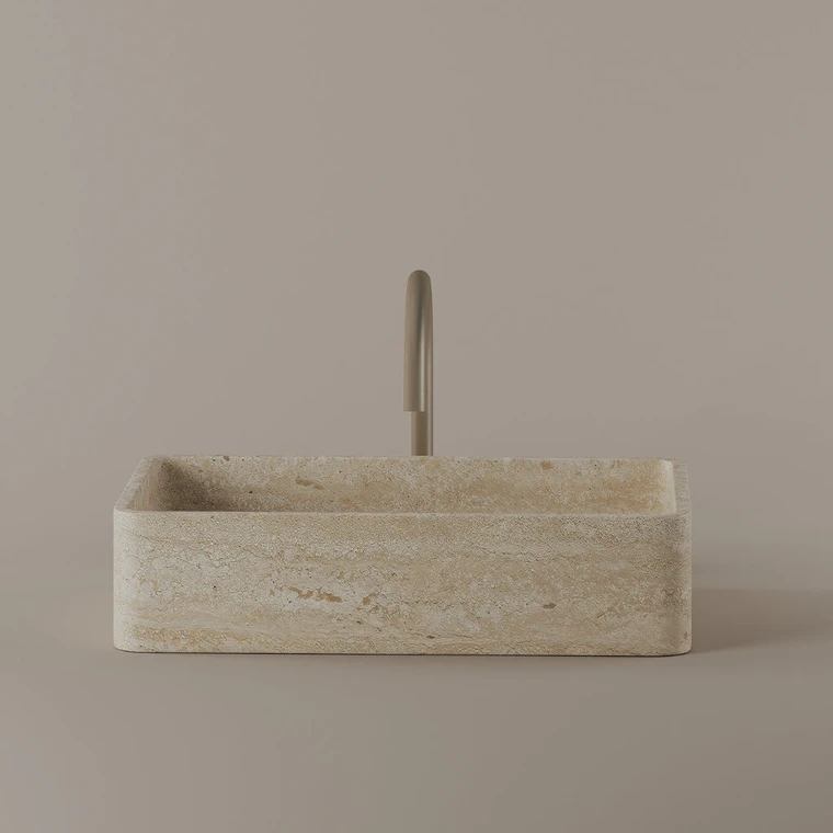 Rectangular Marble Vessel Sink 20" x 13"