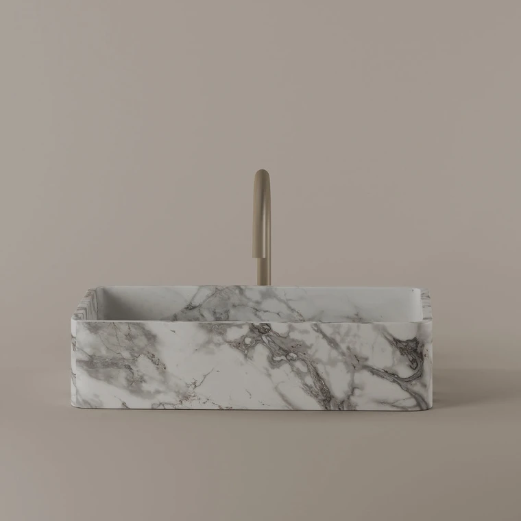 Rectangular Marble Vessel Sink 20" x 13"