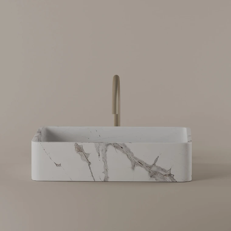 Rectangular Marble Vessel Sink 20" x 13"
