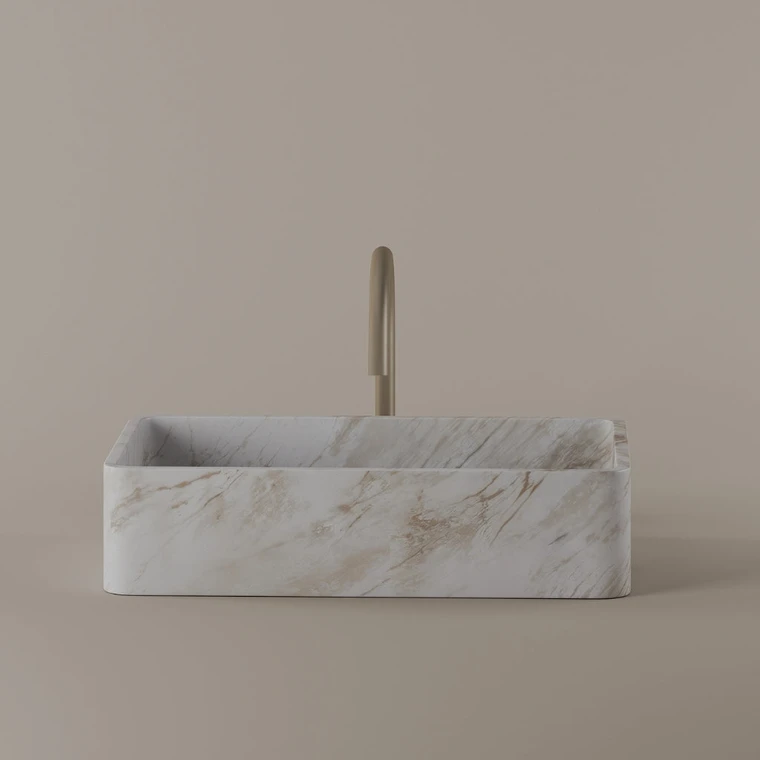 Rectangular Marble Vessel Sink 20" x 13"