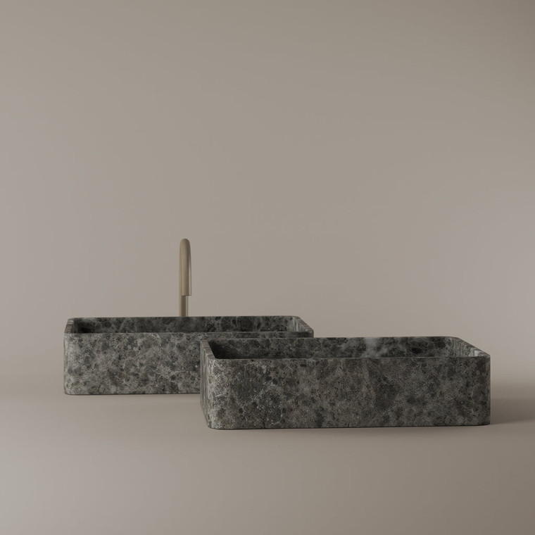Rectangular Marble Vessel Sink 20" x 13"