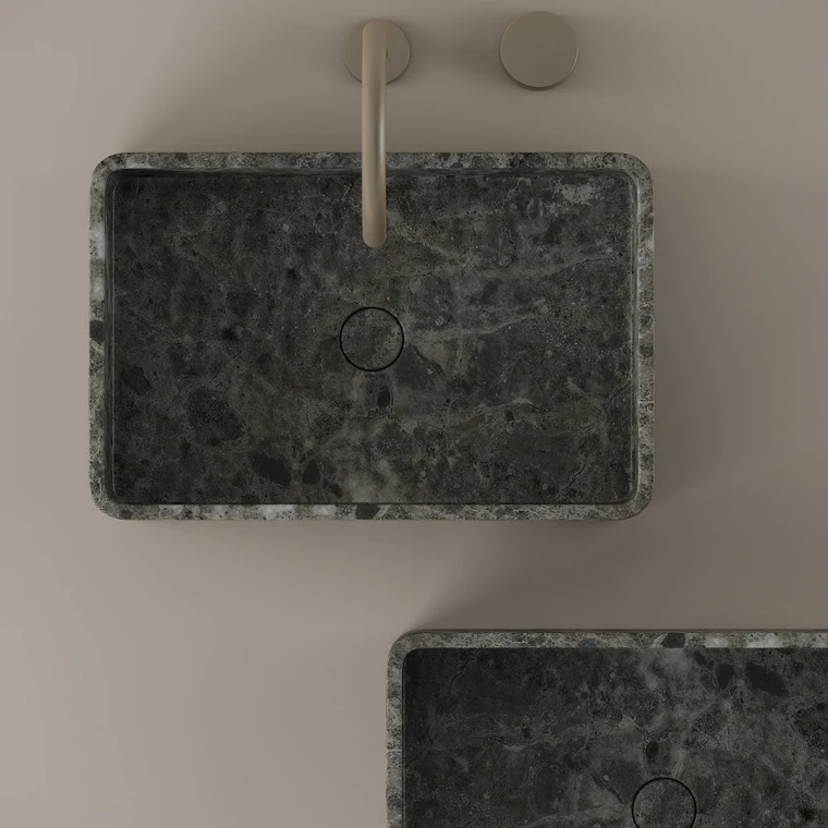 Rectangular Marble Vessel Sink 20" x 13"