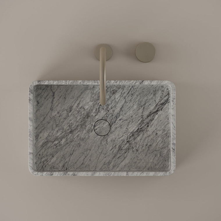 Rectangular Marble Vessel Sink 20" x 13"
