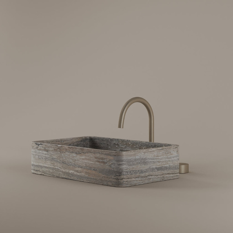 Rectangular Marble Vessel Sink 20" x 13"