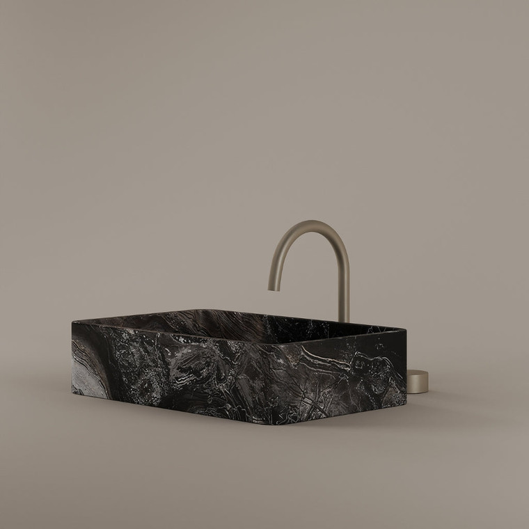 Rectangular Marble Vessel Sink 20" x 13"