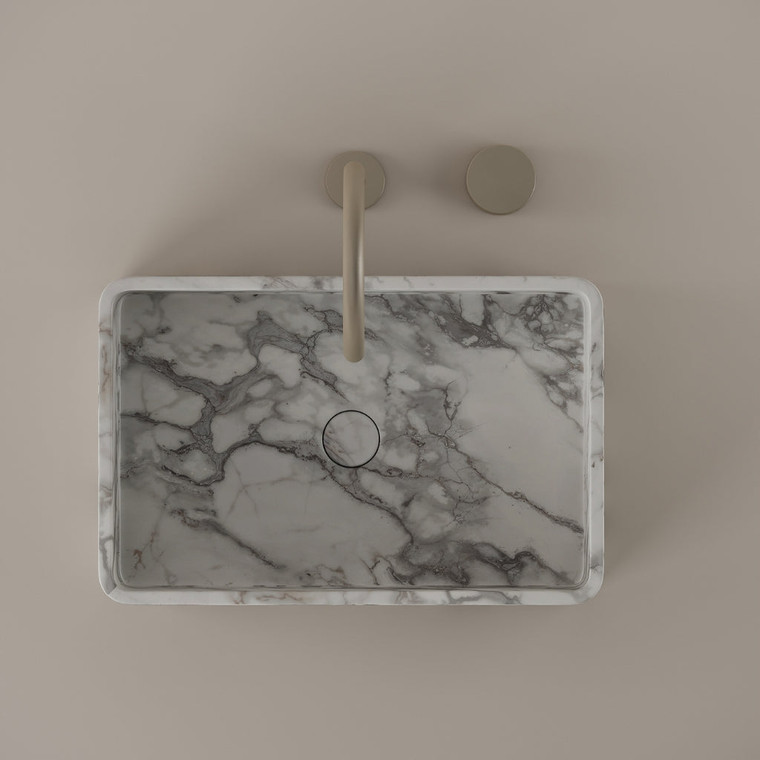 Rectangular Marble Vessel Sink 20" x 13"