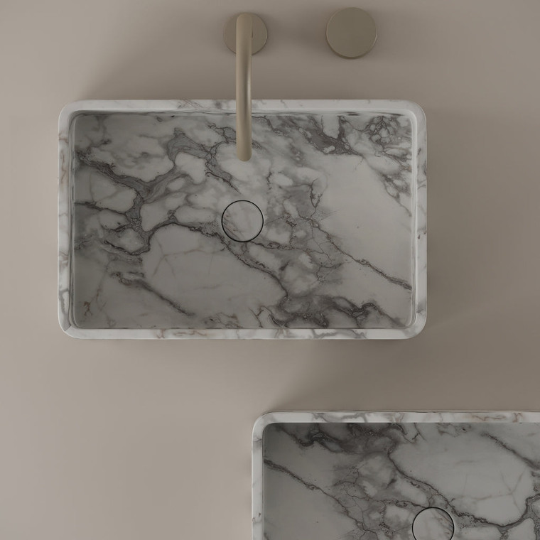 Rectangular Marble Vessel Sink 20" x 13"