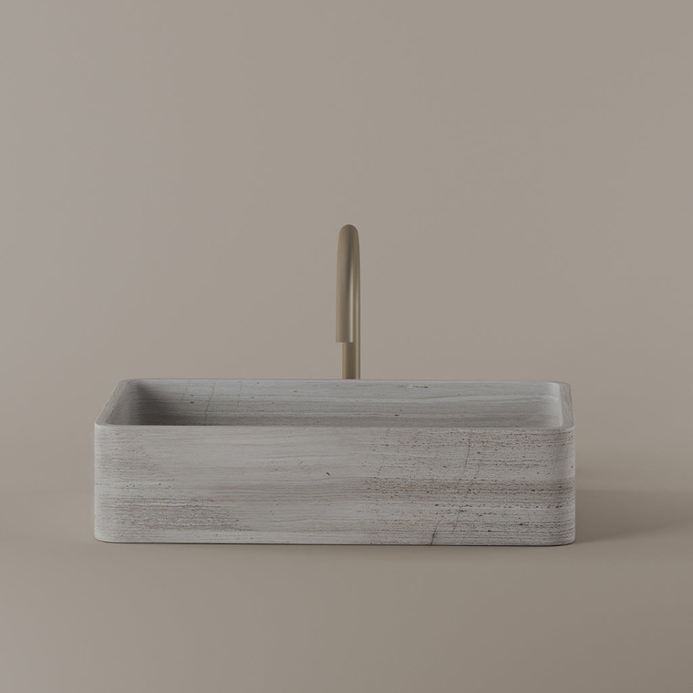 Rectangular Marble Vessel Sink 20" x 13"