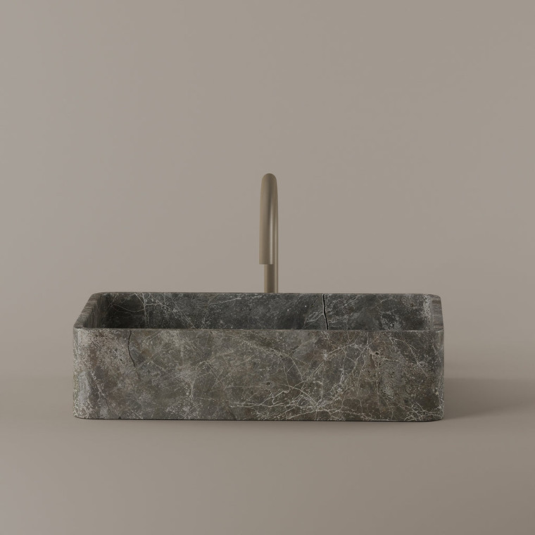 Rectangular Marble Vessel Sink 20" x 13"