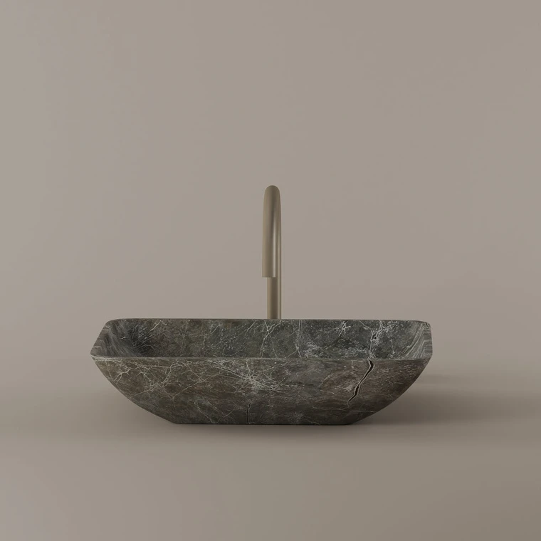 Rectangular Marble Vessel Sink 18" x 13"