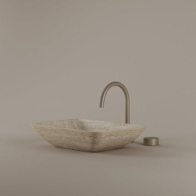 Rectangular Marble Vessel Sink 18" x 13"