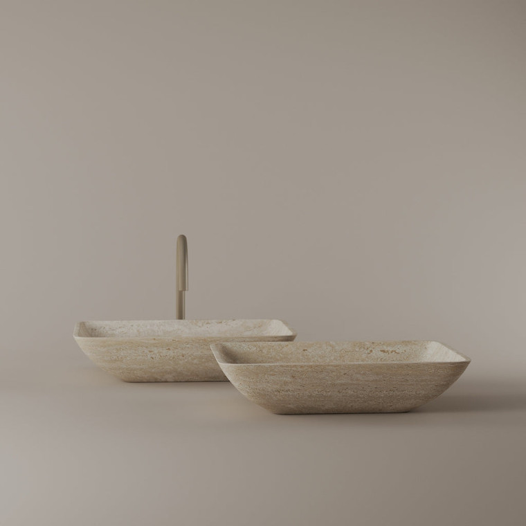 Rectangular Marble Vessel Sink 18" x 13"