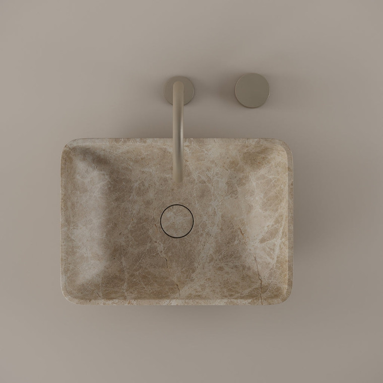 Rectangular Marble Vessel Sink 18" x 13"