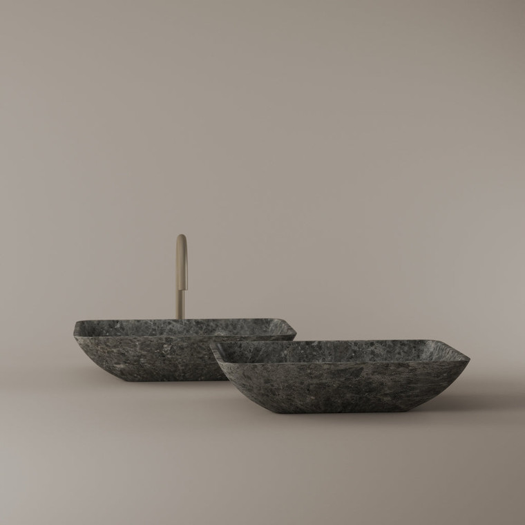 Rectangular Marble Vessel Sink 18" x 13"