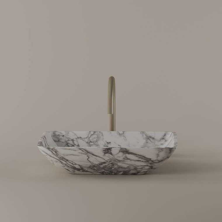 Rectangular Marble Vessel Sink 18" x 13"