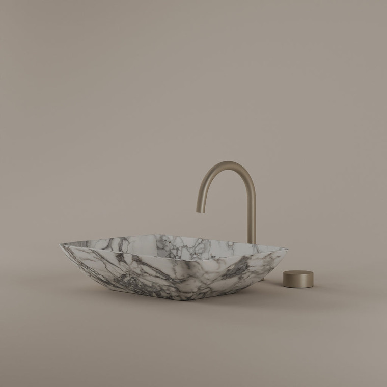 Rectangular Marble Vessel Sink 18" x 13"