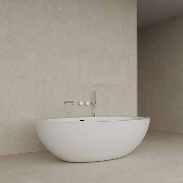 Cream Porcelain Tile in Matte Finish