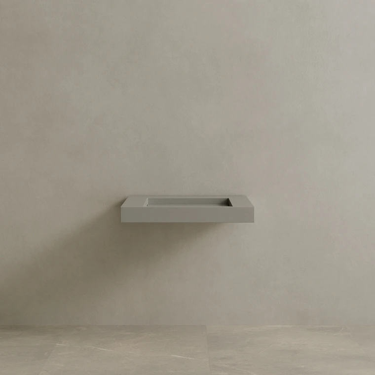 30" Floating Stone Resin Vanity Top with Single Sink