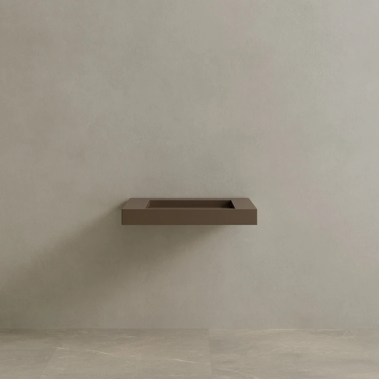 30" Floating Stone Resin Vanity Top with Single Sink