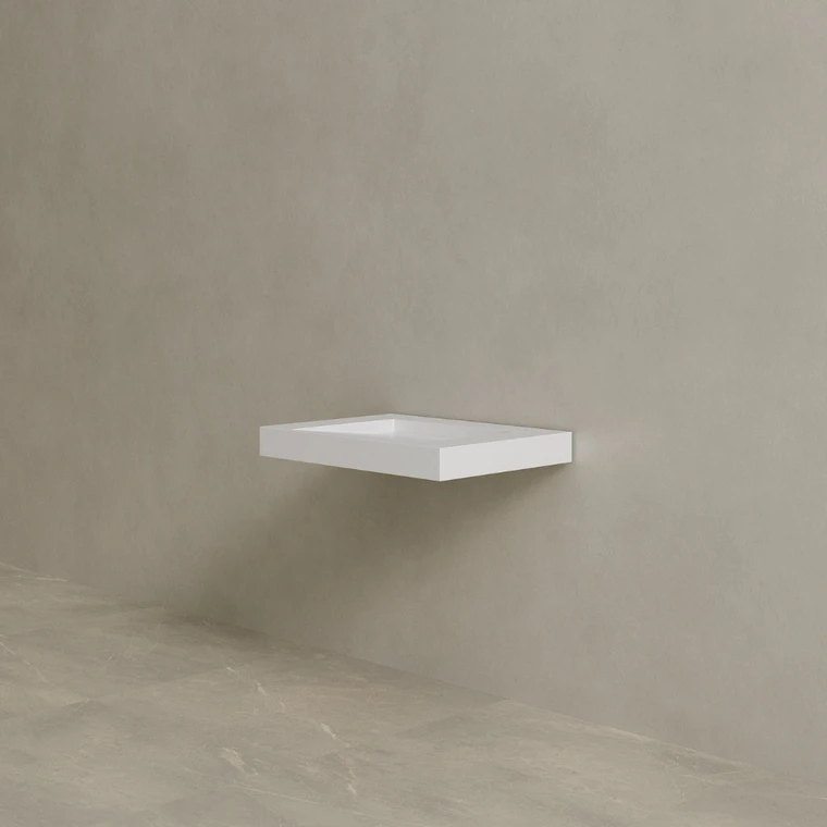 30" Floating Stone Resin Vanity Top with Single Sink
