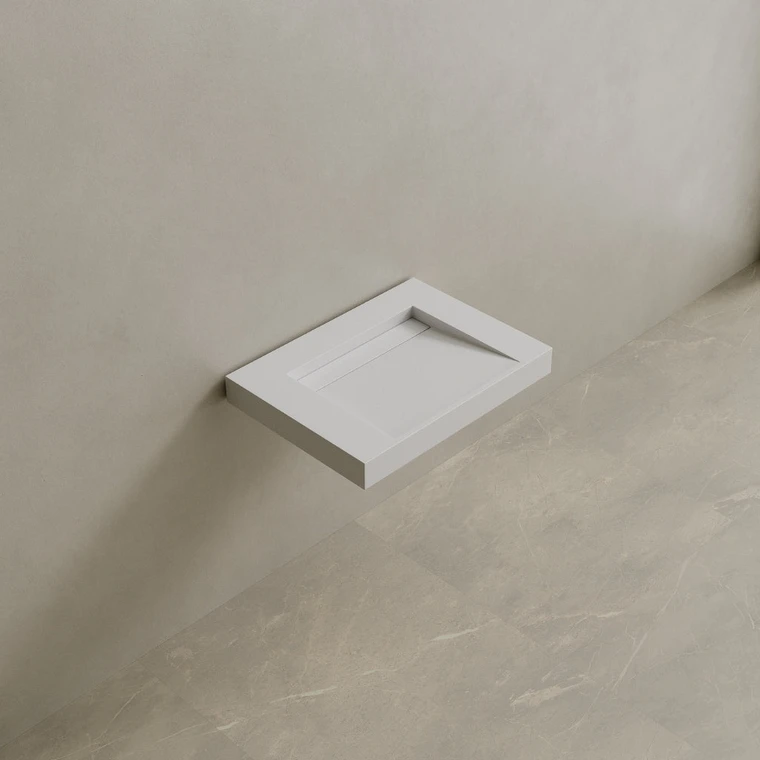 30" Floating Stone Resin Vanity Top with Single Sink