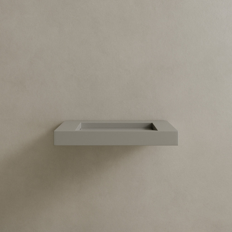 30" Floating Stone Resin Vanity Top with Single Sink