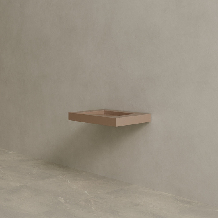 30" Floating Stone Resin Vanity Top with Single Sink