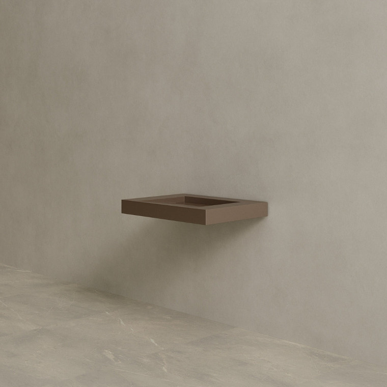 30" Floating Stone Resin Vanity Top with Single Sink
