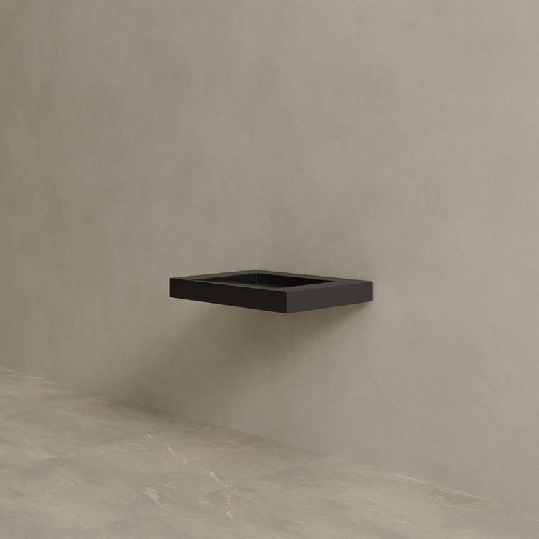 30" Floating Stone Resin Vanity Top with Single Sink