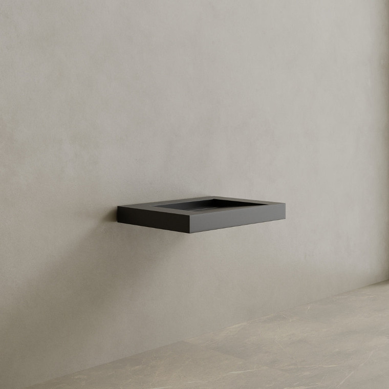 30" Floating Stone Resin Vanity Top with Single Sink