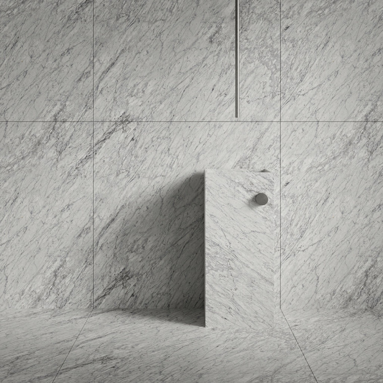 Carrara Natural Stone Honed Marble Tile
