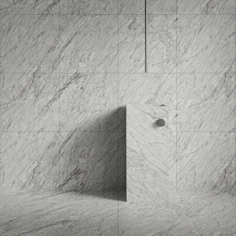 Carrara Natural Stone Honed Marble Tile