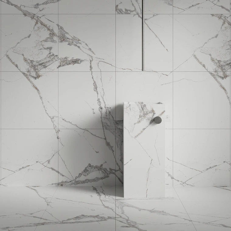 Calacatta White Natural Stone Honed Marble Tile