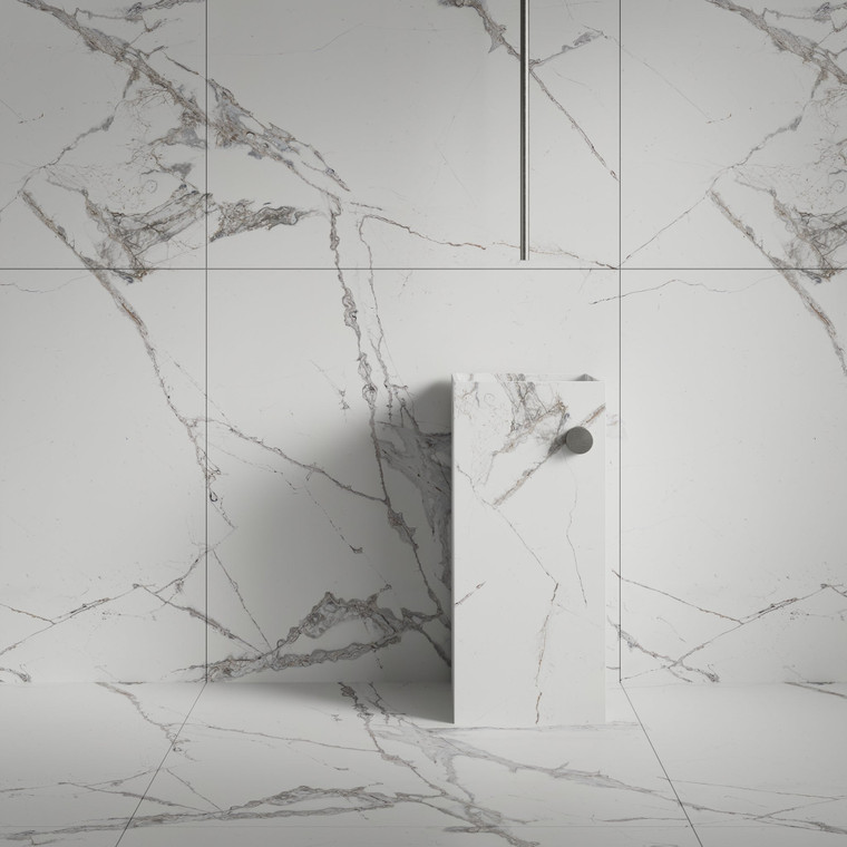 Calacatta White Natural Stone Honed Marble Tile