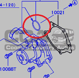 4M40/6G72 small water pipe oring Genuine part