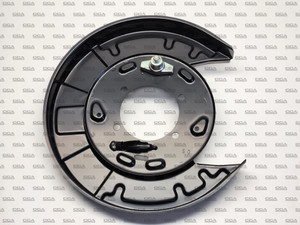 L400/Pajero L/H rear brake backing plate - Genuine part