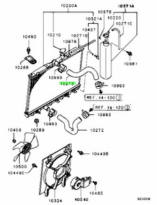 H76W/H77W Pajero IO upper radiator hose - Genuine part H76W/H77W Pajero IO upper radiator hose - Genuine part