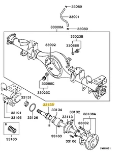 L400 Delica rear axle shaft ABS ring - Genuine part
