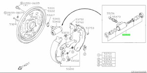 DB52T/DB71T/DA63T Carry wheel cylinder rebuild kit - Aftermarket part