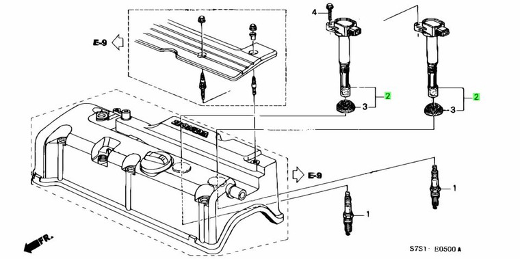 RG1/RG2 Stepwagon ignition coil - Aftermarket part