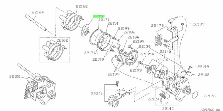 KS4/KV4 Sambar distributor rotor arm - Genuine part