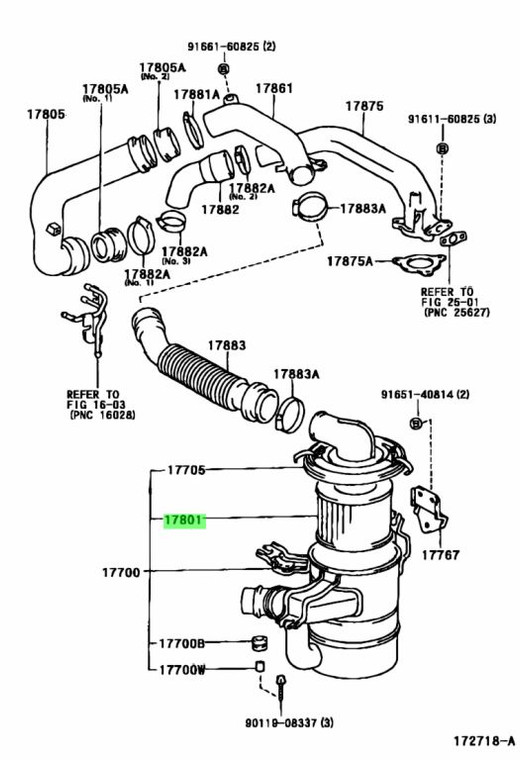 CR31/CM85 Liteace air filter - Aftermarket part