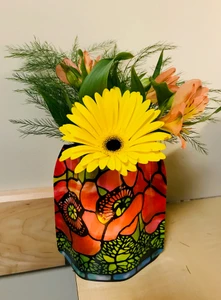Luminary Gerbera Flower Arrangement (BC)