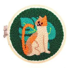 Punch Needle Cat Kit