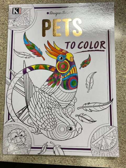 Pets to Color Designer Series Adult Coloring Book