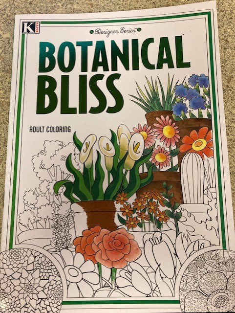 Botanical Bliss Adult Coloring Book