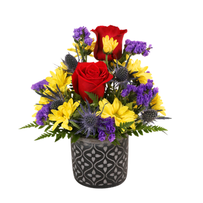 Blue Ribbon Floral Arrangement (Koehler)